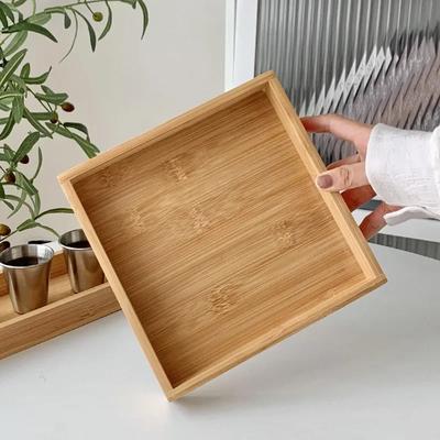 Rechteckiges HOLZ Tee Tablett Holz Serviertablett Platte Obst Brot Lebensmittel Aufbewahrungstablett Geschirr Ständer Heim Küchenzubehör