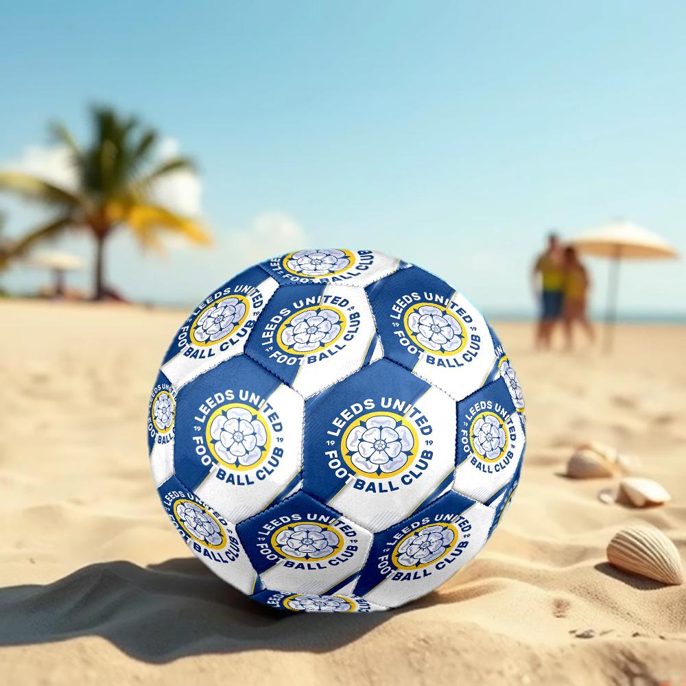 Leeds United Size 5 Football High Elastic Soccer Ball For Outdoor Competition Daily Training Play