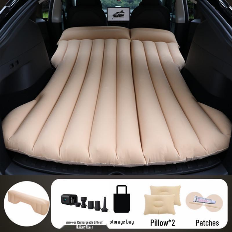 Tesla Model Y/3 Rear Seat Inflatable Mattress - Foldable Car Sleeping Pad