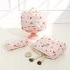 New Butterfly Love Flower Cosmetic Bag Fashion Quilted Cosmetic Bag Bow Flower Cosmetic Bag Large Capacity High Sense
