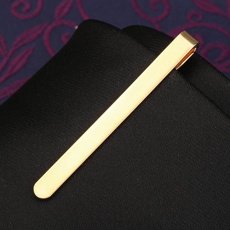 Herren Mode Vielseitige Krawattenklammer Business Anzug Gold Silber Hochzeit Herren und Damen Anstecknadel Koreanische Version Sicherheitskragenclip