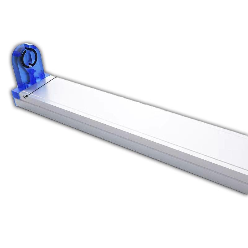 1.2M High Brightness Daylight T8 LED Tube with Bracket - Single Tube Lamp Holder
