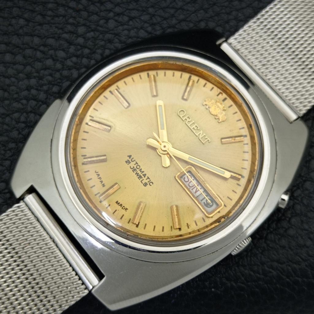 ORIENT AUTOMATIC 46941 VINTAGE JAPAN MENS ORIGINAL DIAL WATCH a704943-1
