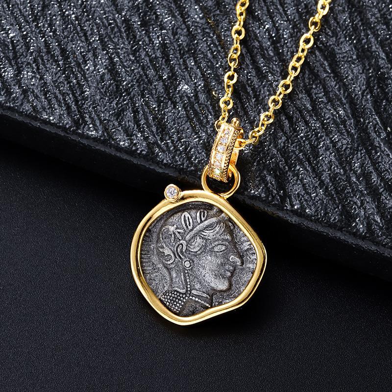 Men s Portrait Fashion Jewelry Pendant Necklace 60CM(Necklace Long)