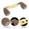 Ongwan Reel Handle, Double Handle, 85mm, Wooden Knob, Metal Frame, with Replacement Fittings, for Casting and Spinning Reels (Gold)