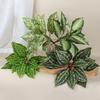 Elegant Fake Green Plant Leaves 13 Leaf Simulated Plants  Wedding Decor