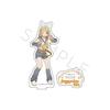 Hatsune Miku & Piapro Characters Kagamine Rin Acrylic Stand with Base, Full Color Print, Approx. 150x120mm, Transparent Acrylic
