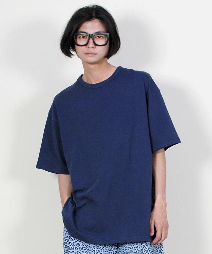 Deumakeu Boxy Fit Short Sleeve T-Shirt Deep Blue