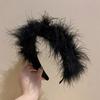Elegant Feather Headband Soft and Comfortable Headwear Adjustable Hair Accessory for Women and Girls