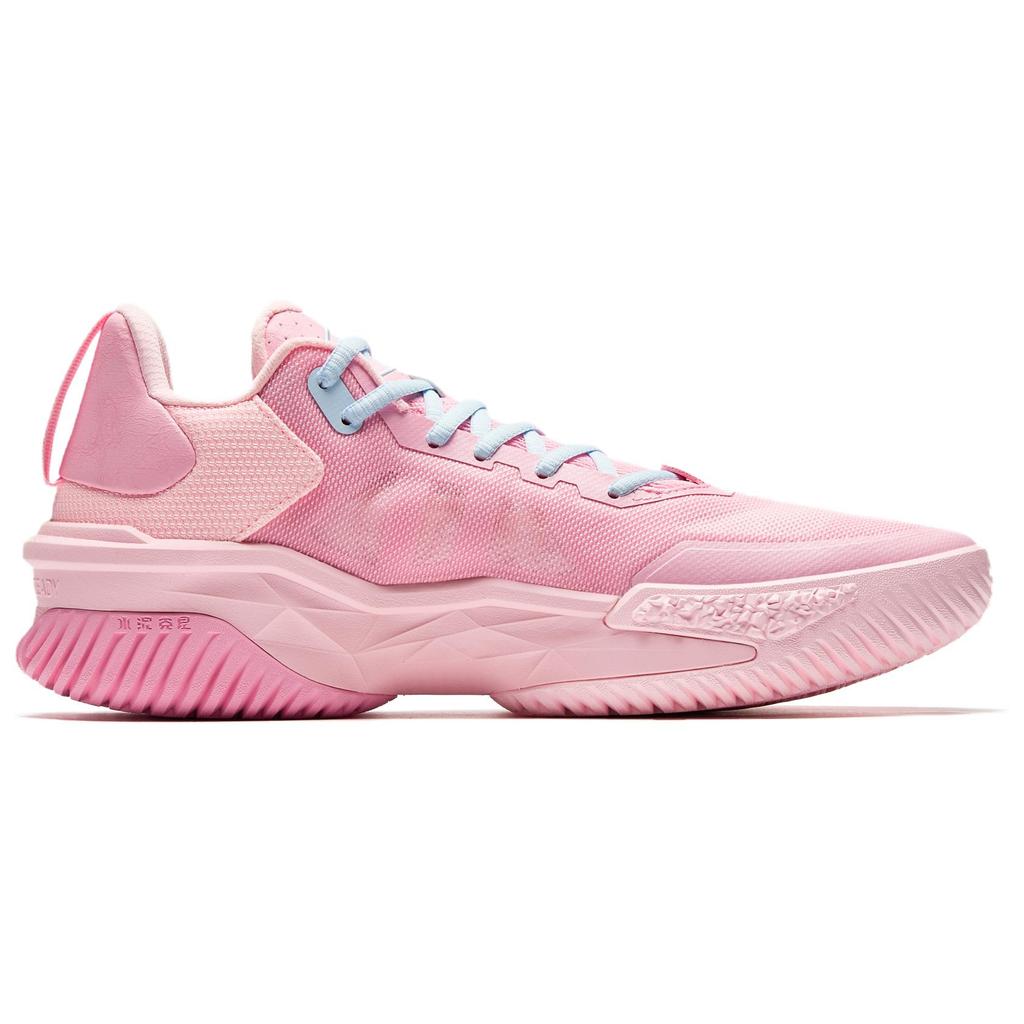 Neue Anta Space 5 Dämpfung, Abriebfest, Anti-Kipp-Low-Top-Basketballschuhe Herren Pink Blau Asymmetrisch 912531613Q-1