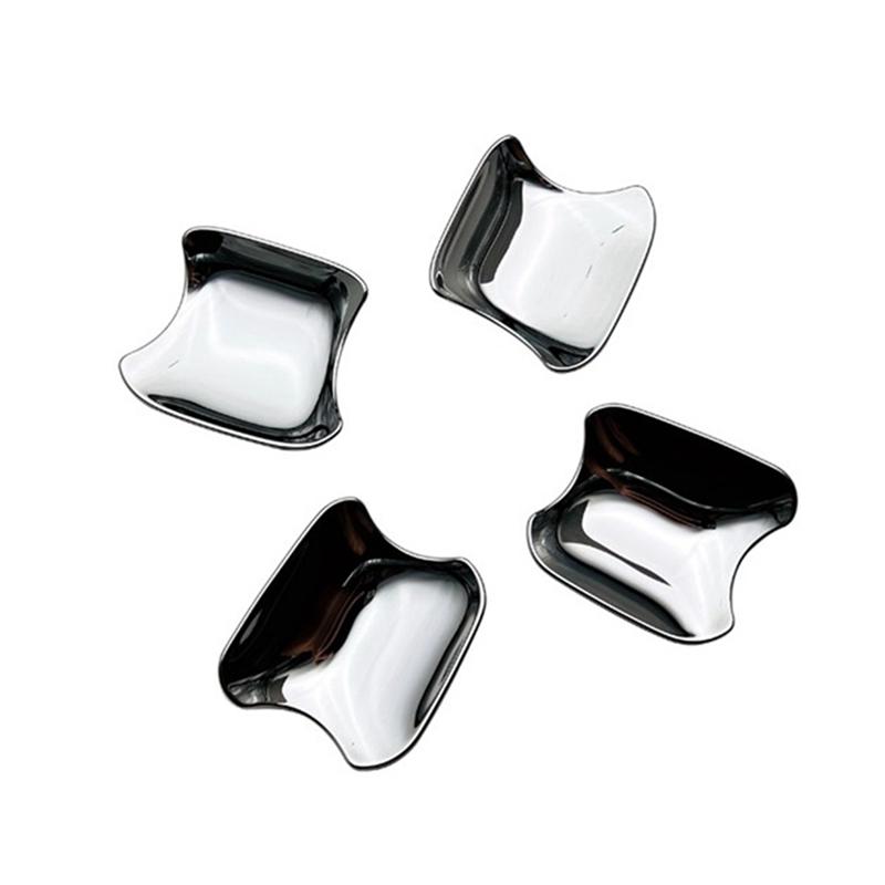 Authentic 4PCS Car Door Handle Bowl Cover Trim Sticker Protector Replacement Parts For Subaru Crosstrek Impreza 2024 Exterior Ac