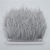 8-10cm Ostrich Feather Trims for Needlework and Handicraft Black Plume Skirt Decoration Natural Feathers Ribbon Fringe