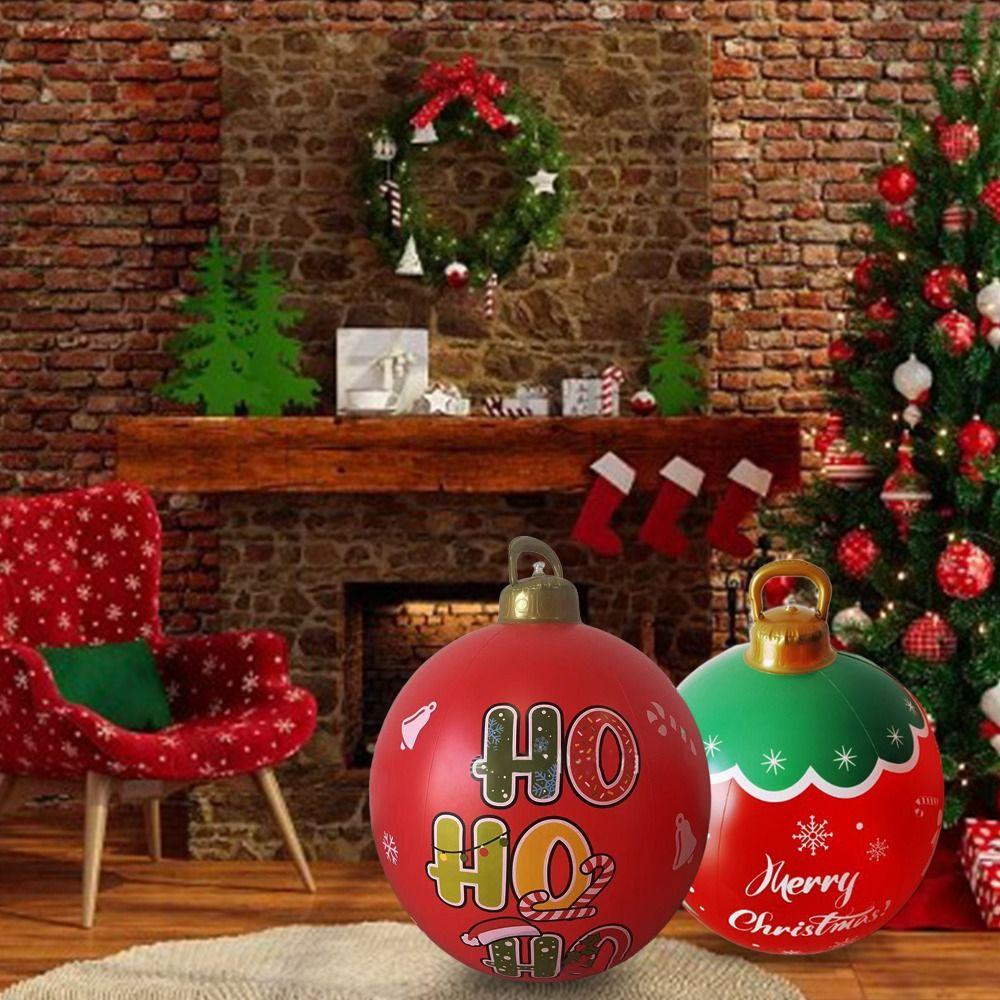 60cm Inflatable Ball PVC Christmas Ball Big Courtyard Balloon  Outdoor