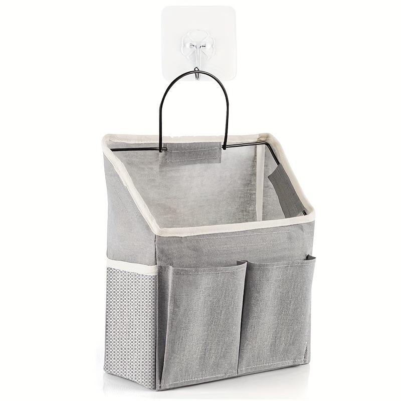 Wall-Mounted Fabric Hanging Pouch for Dorm and Bedside Storage