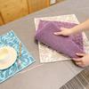 Durable 38x50cm Dish Drying Mat Ultra Absorbent Microfiber Drying Mat Anti-Slip Dishes Drainer Pad For Kitchen Counter
