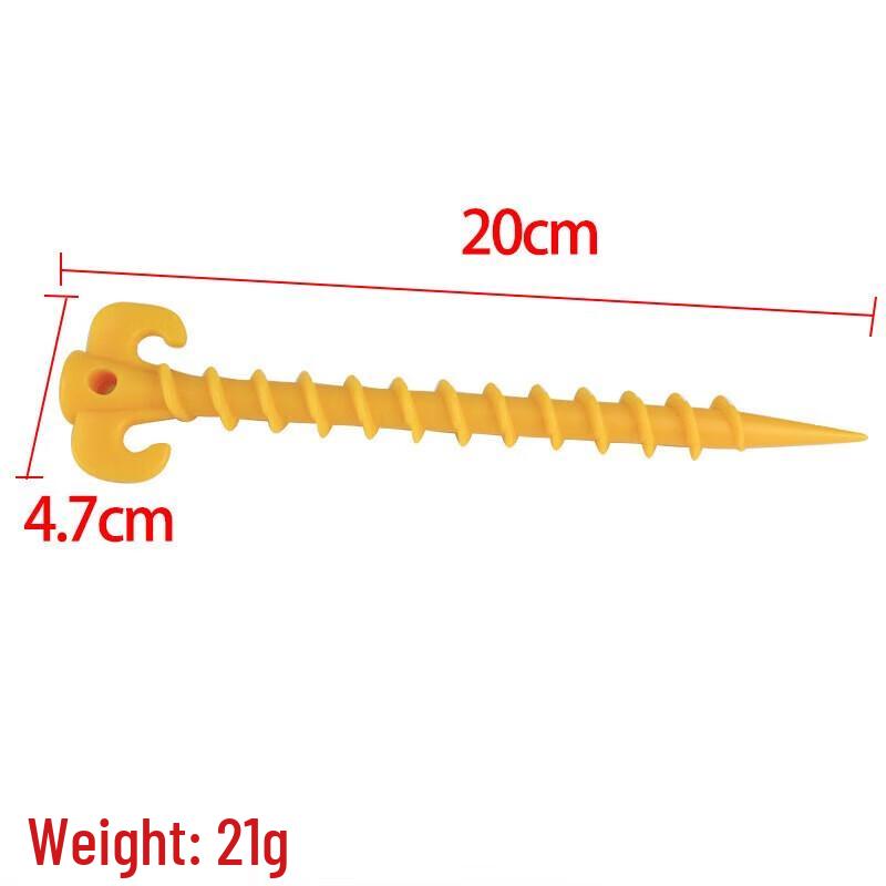 Yimai Outdoor Camping Spiral Plastic Tent Pegs (4-pack)
