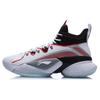 Li Ning Power 7 Premium Cushioning Slip Resistant Abrasion Resistant Support High Top Basketball Shoes Men's White ABAQ071-1