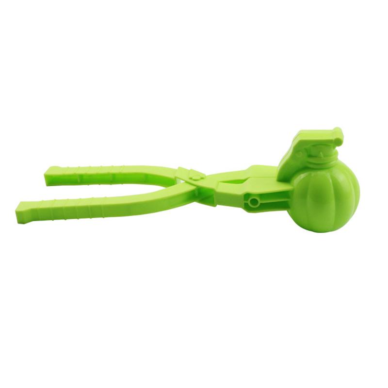 1 pinza para hacer bolas de nieve con forma de dinosaurio, muñeco de nieve, pato, pinza para hacer bolas de nieve, molde divertido para exteriores e invierno para niños, juguete deportivo para peleas de bolas de nieve