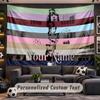 Wall Hanging Tapestry Custom NameTaylor Swift Pattern Personalized Printed Fabric Wall Decor
