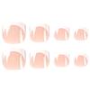 Bling Press On Round Fake Toenails Lasting Effect with Moderate Thickness for Toe Decoration Home Nail DIY