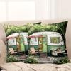 1 Pieces Vintage Camper Patterned Decorative Throw Pillows Polyester pillowcase, sofa decorative cushion cov Headboard Pillow