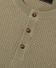 TRILLION Pineapple Henley Neck Short Sleeve Knit_Khaki