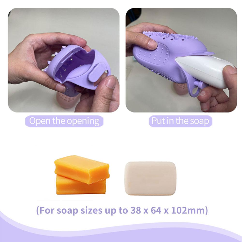 For All Skin Types Bubble Maker 2-in-1 High-quality Silicone Soap Bag Gentle Exfoliation Soap Keeps Dry More Durable
