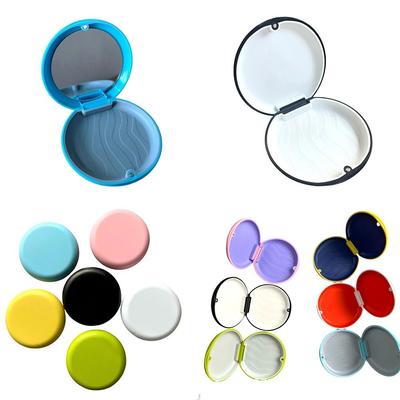 Mini Magnetic Invisible Braces Storage Box Large Capacity Waterproof Denture Organizer with Mirror Aligner Case for Home&Travel