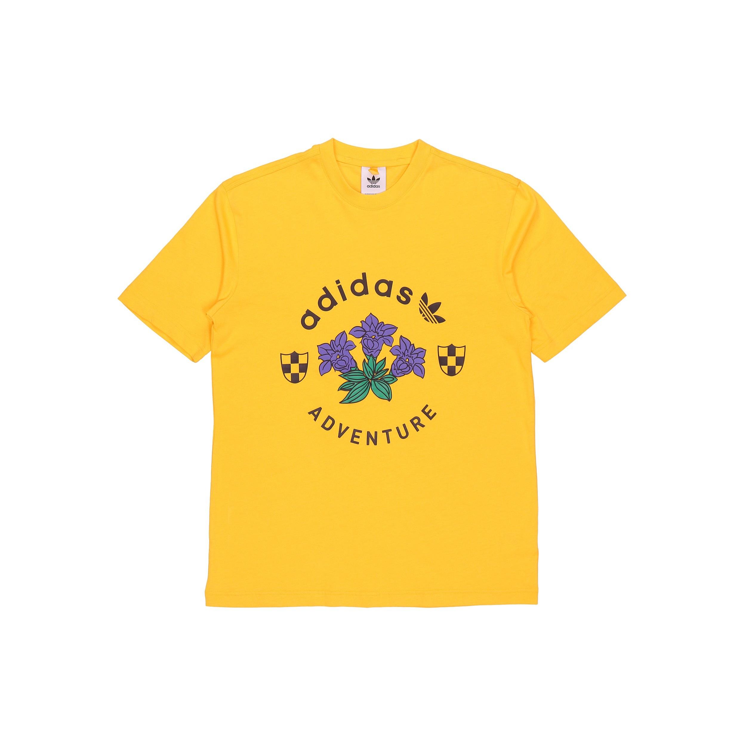 adidas originals adventure T-shirt  Yellow  Men s GD5607 M