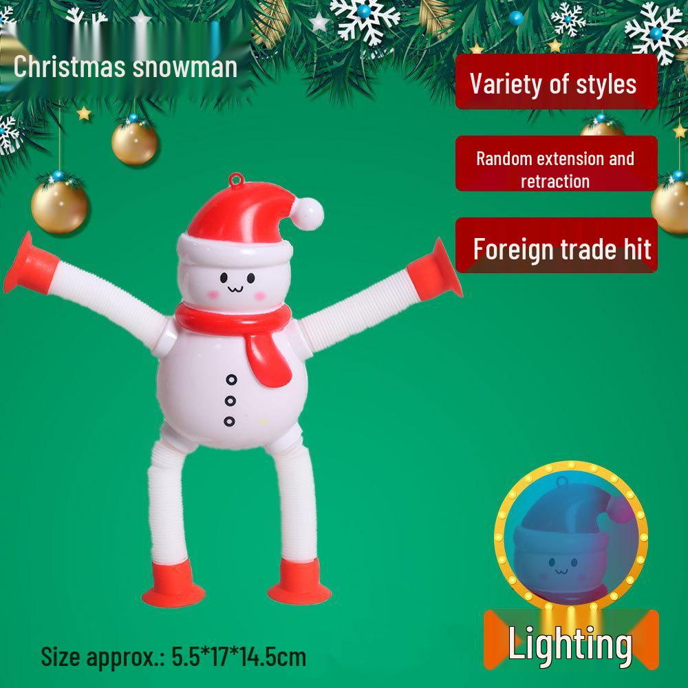 Extendable Luminous Giraffe Robot Toy - Creative Educational Cartoon for Kids