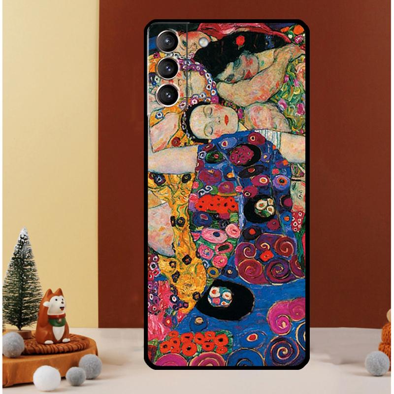 The Kiss Gustav Klimt Painting Case For Samsung Galaxy S25 Ultra S21 S22 S20 S23 S24 Ultra S9 S10 Plus S25 FE Cover Funda