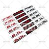 Car Styling 3D Metal Chrome Zinc Alloy Adhensive Emblem 6.0L 6.1L 6.2L 6.4L 7.0L 7.3L Body Trunk Fender Badge Accessory