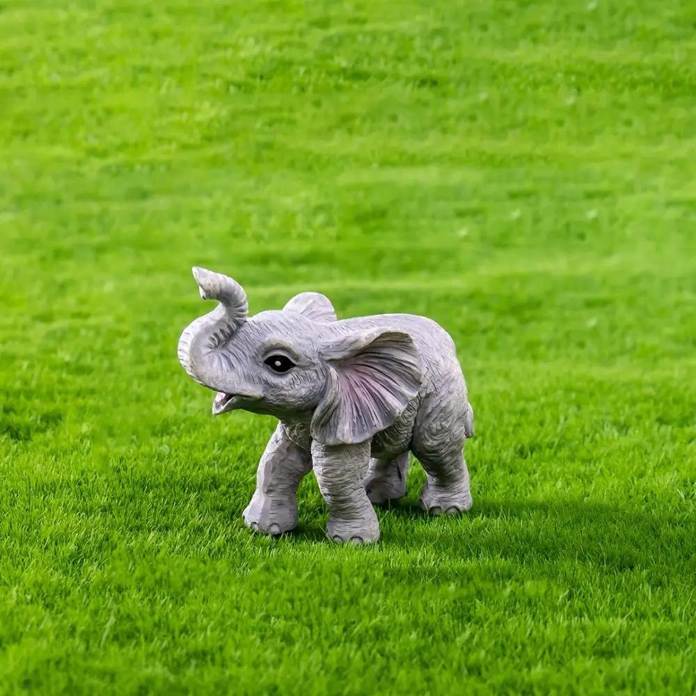 Toy Multicolor Mini Elephant Figurines Cartoon Resin Miniature Elephant Home Decorations DIY Accessories Desktop Knickknacks