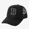 Truck Hat Large Mesh Summer Curved Brim Baseball Cap, Trendy Thin Light Plate Black, Large Mesh Hat Truck Hat