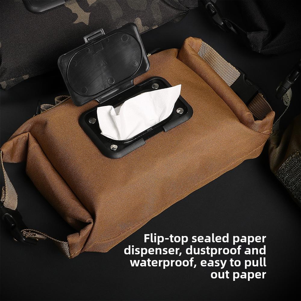 Outdoor Camping Tissue Storage Bag Portable Napkin Holder for Picnics and Travel Lightweight and Convenient Tissue Container Box