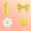 8pcs Daisy Flowers Yellow 1-9 Number Foil Balloons Boy and Girl Favorat Balloon Birthday Party Decoration Baby Shower Gifts