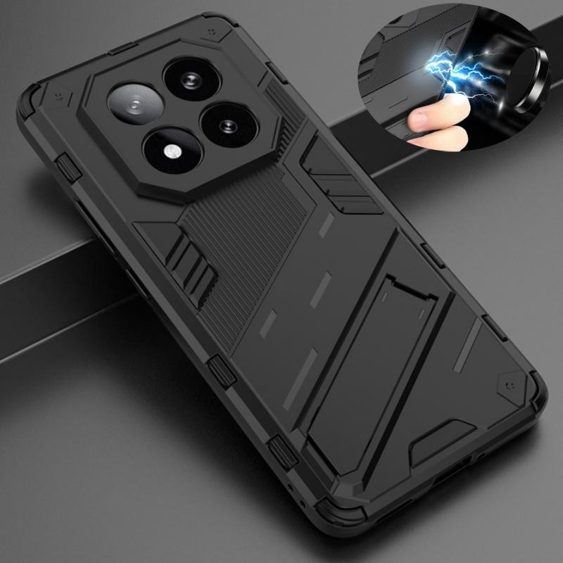 Note14 Pro+ Case Armor Shockproof Phone Cases For Xiaomi Redmi Note 14 Pro Note14Pro 5G 4G Magnetic Holder Stand Back Cover