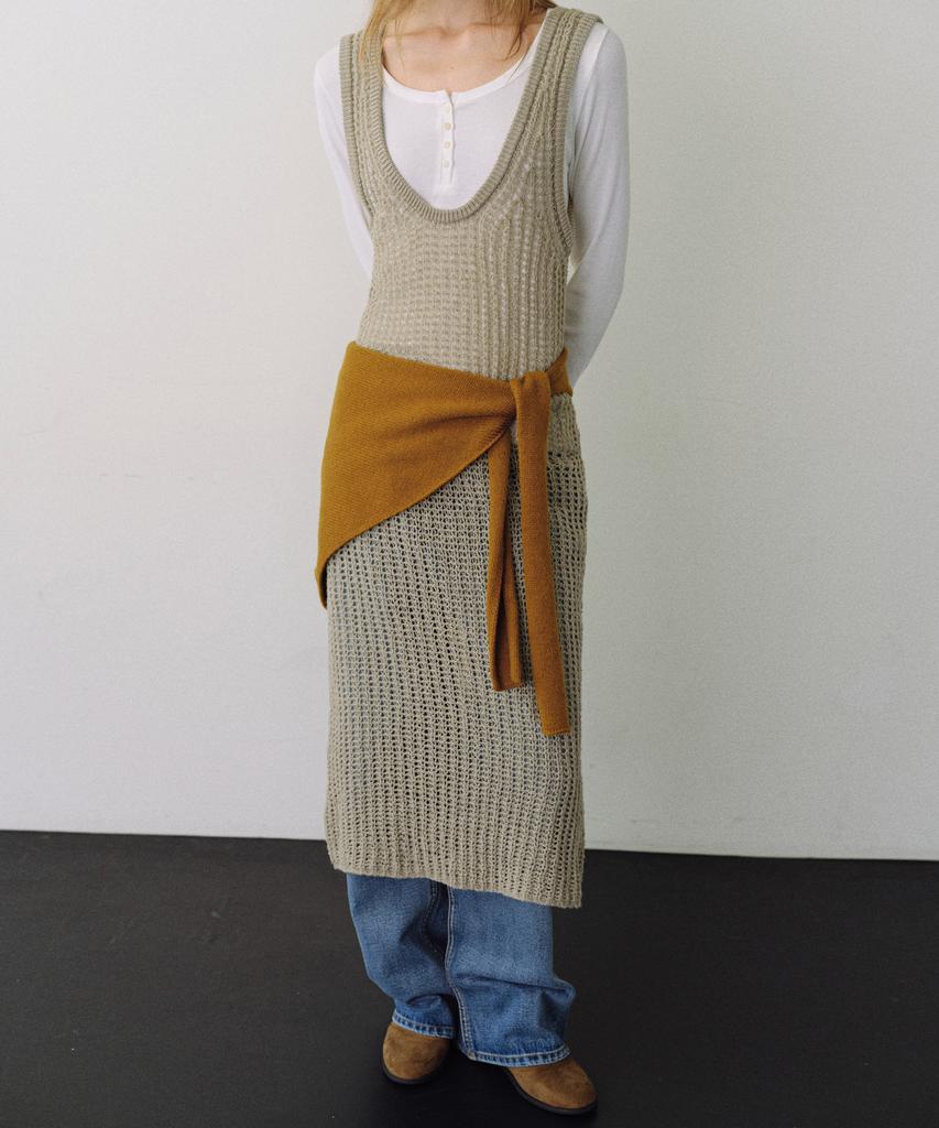 Yulago Deep Knit Long Dress