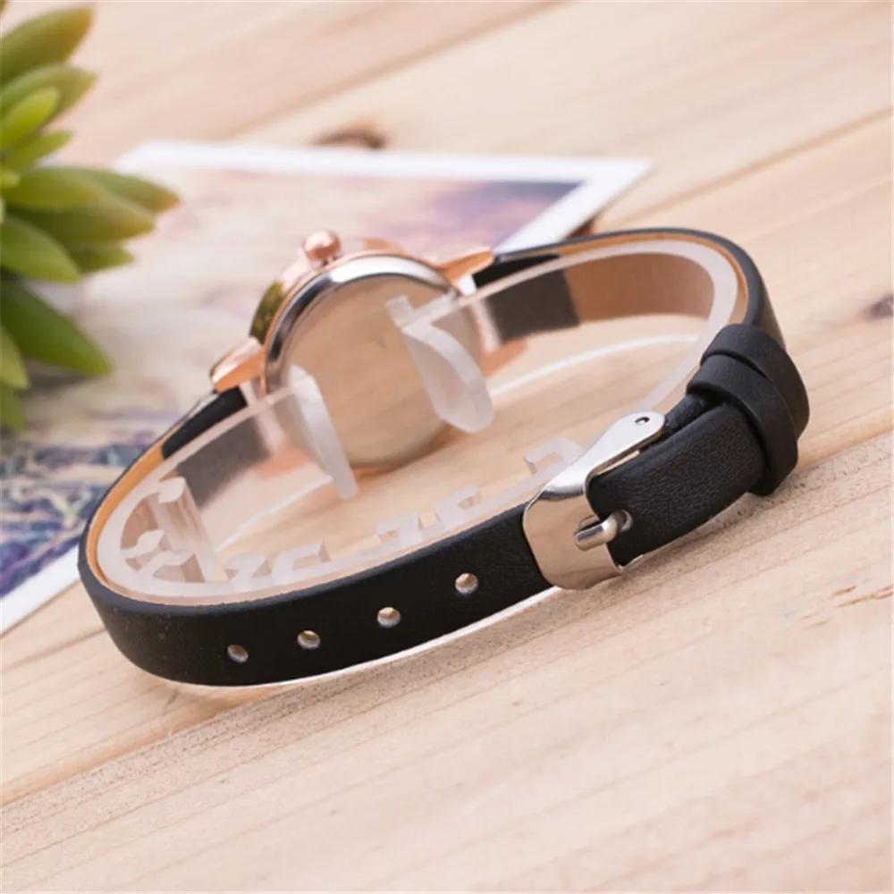 Minimalist Fashion Wristwatch Woman Fine Strap Circular Small Dial Simplicity Elegant Temperament Quartz Clock Everyday Watch