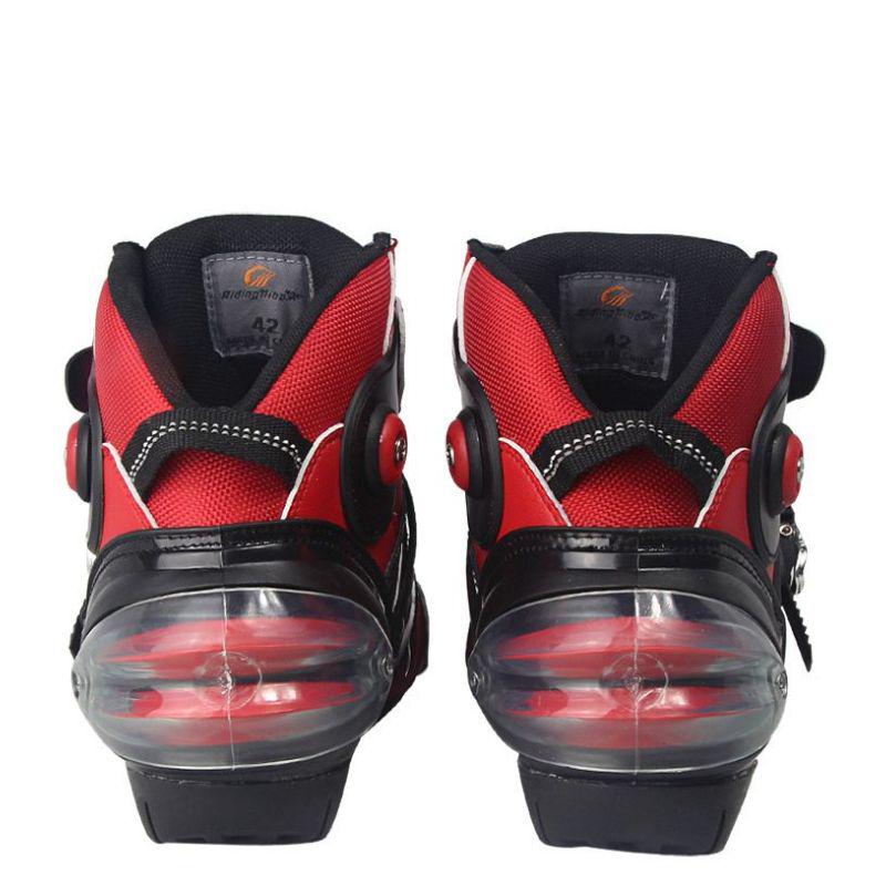 Men Soft Motorcycle Boots Biker Waterproof Speed Motocross Boots Non-slip Motorcycle Shoes