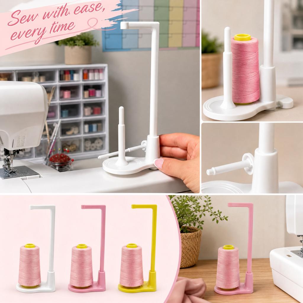 Large Capacity Thread Spool Rack for Sewing Machine Organization