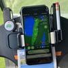1/2 Stück Golf Cart Lenkrad Handyhalter mit Stiftschlitz und Ballmarker-Aufbewahrung Universal