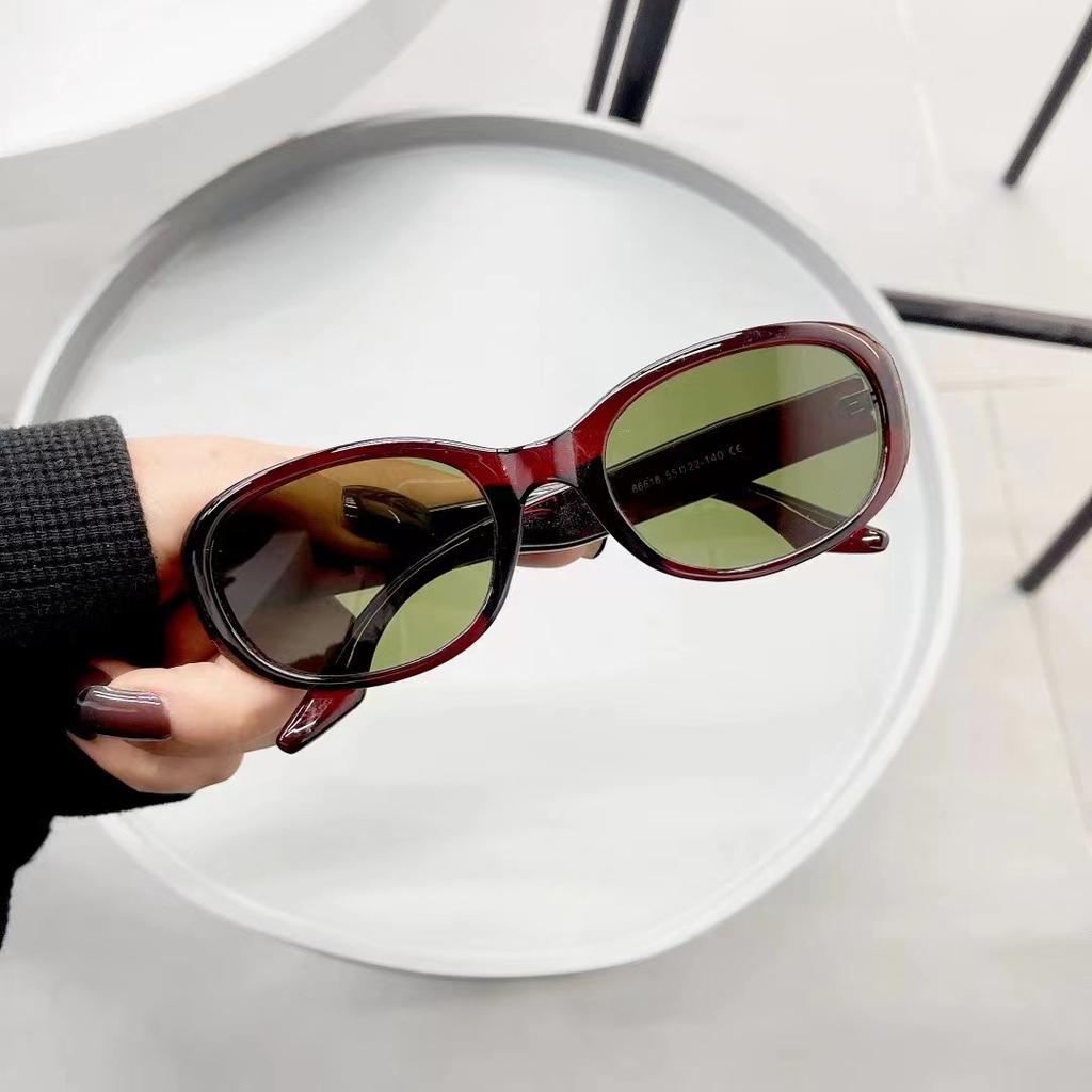 Oval Shape Ladies Sunglasses Fashion Trendy UV400 Protection Sun Glasses for Women Outdoor Activity