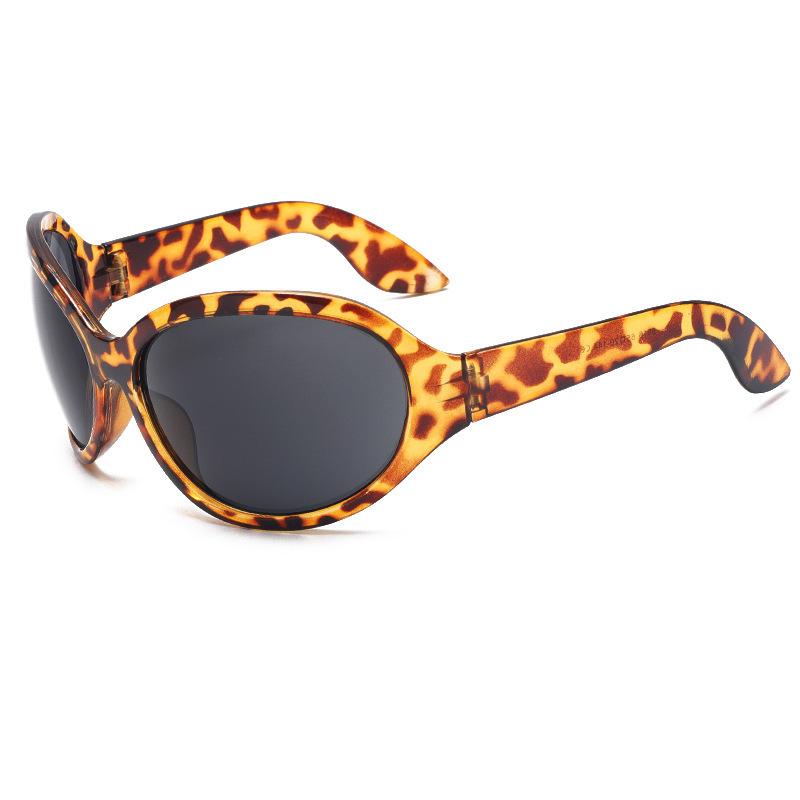 New cross-mirror personalized fashion sunglasses oversized frame cycling travel general sunglasses