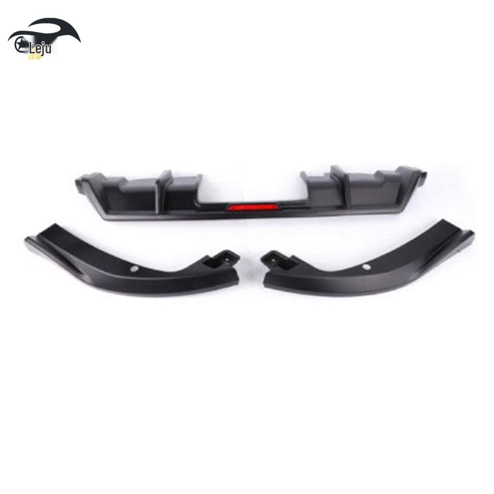 Universal Rear Diffuser with Lights for 2019-2020 Honda Civic (Three-Piece Kit)