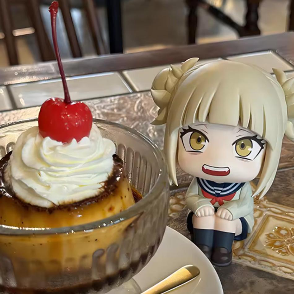 Anime MHA Himiko Toga Q Edition Action Figure - Cute Collectible Doll Hero Toy Gift Look Up Model