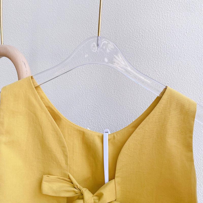 Korean Style Polka Dot Baby Girl Vest & Lantern Pants Set with Hat