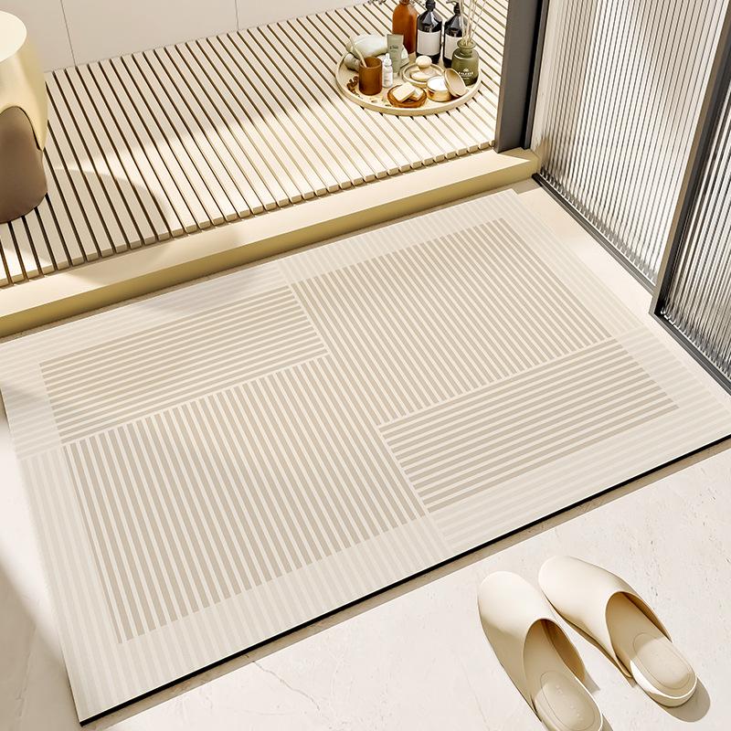 Nordic Minimalist Diatomaceous Earth Non-Slip Bathroom Mat - Wear-Resistant & Absorbent