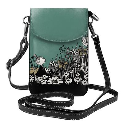 [MINIER] Moomin Little My Smartphone Pouch, Genuine Leather, for Women and Men. This Slim, Lightweight Smartphone Pouch Is a Popular and Cute