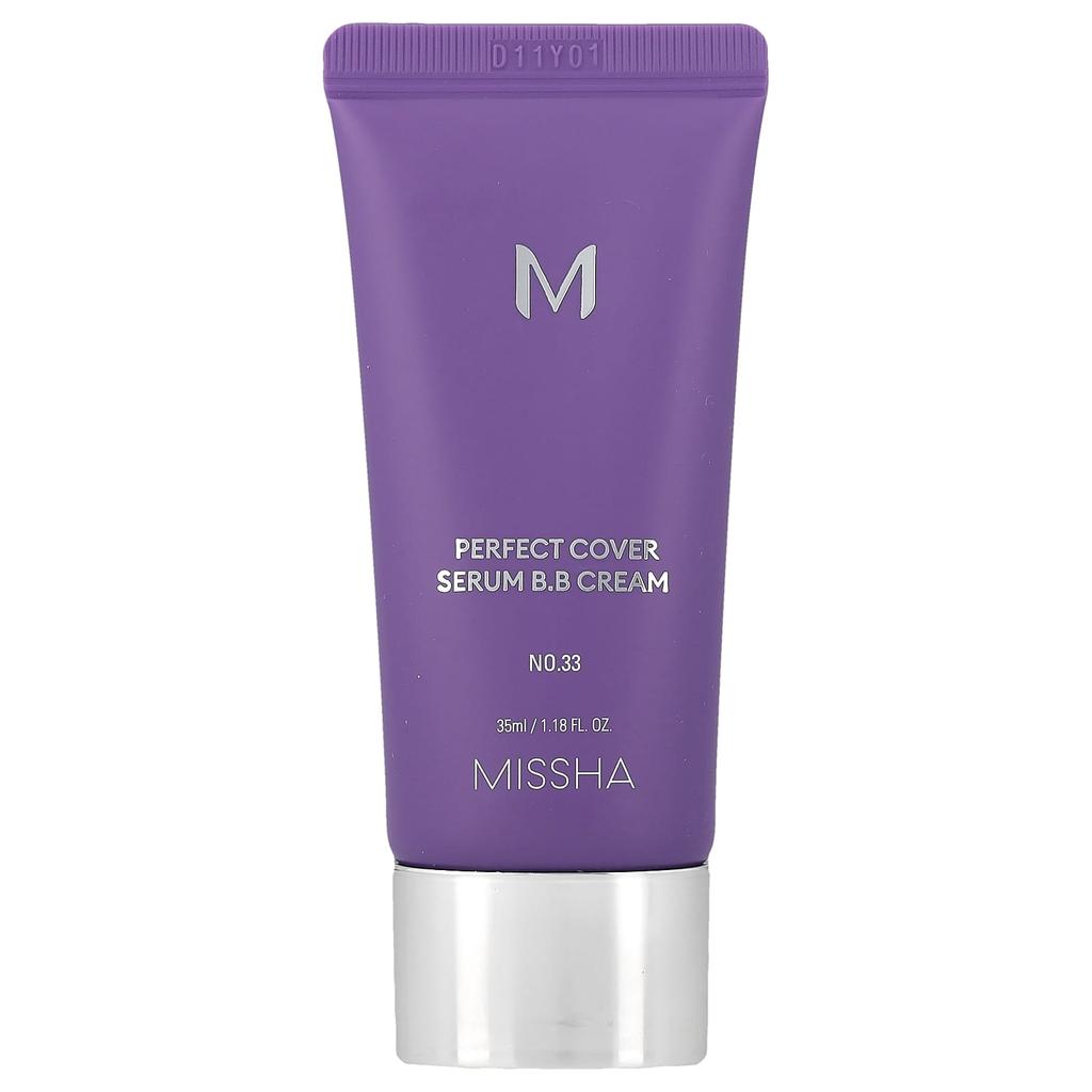 Missha Perfect Cover Serum BB Cream, Shade 33 Tan, 35ml (1.18 fl oz)
